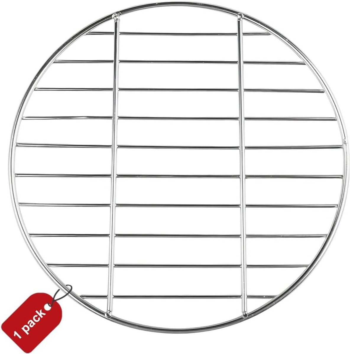 Rond Grillrooster RVS 30 cm Glad Oppervlak Vervangend Rooster BBQ