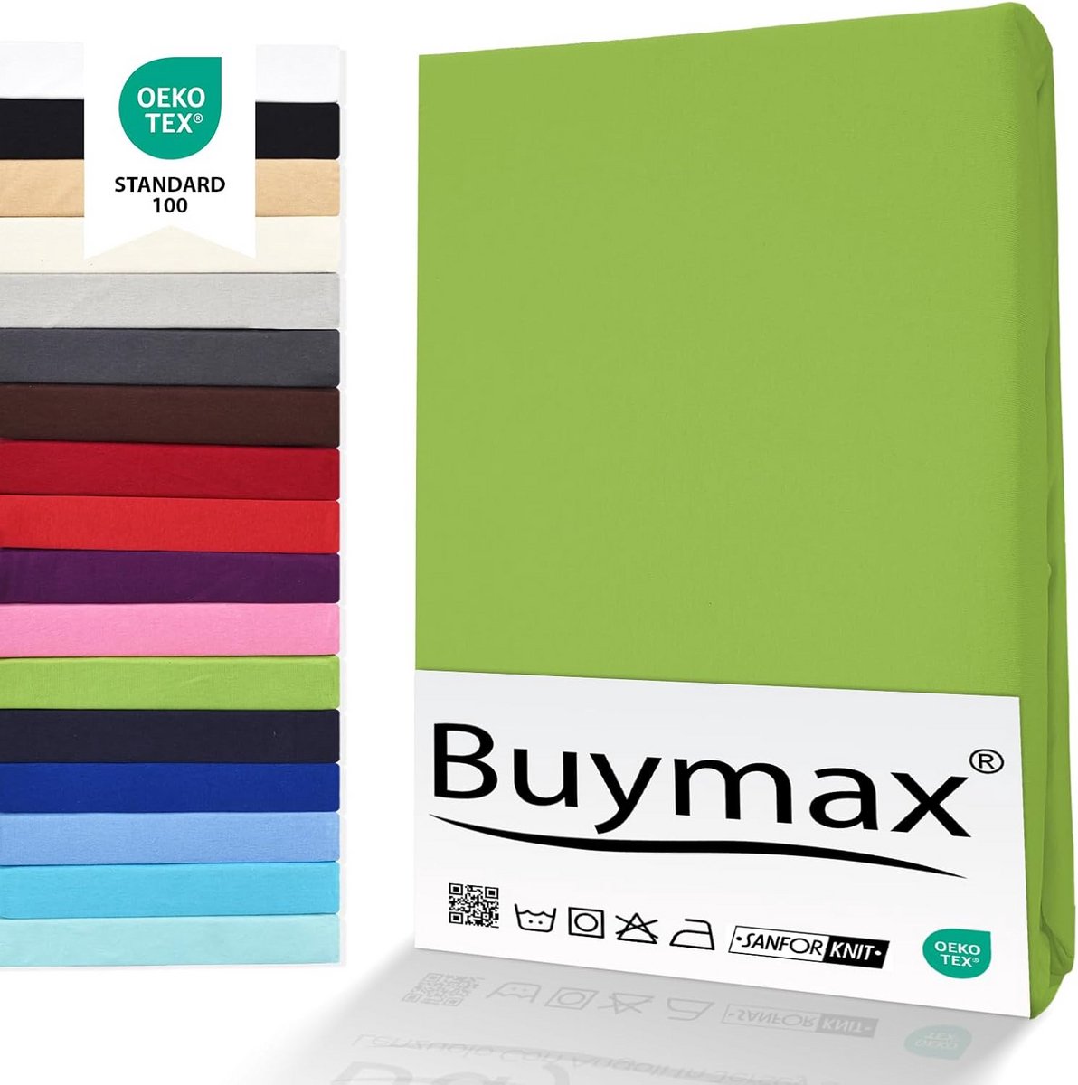Hoeslaken Jersey 90x200 cm 100% Katoen Geschikt voor Matrashoogte tot 25 cm Oeko-Tex
