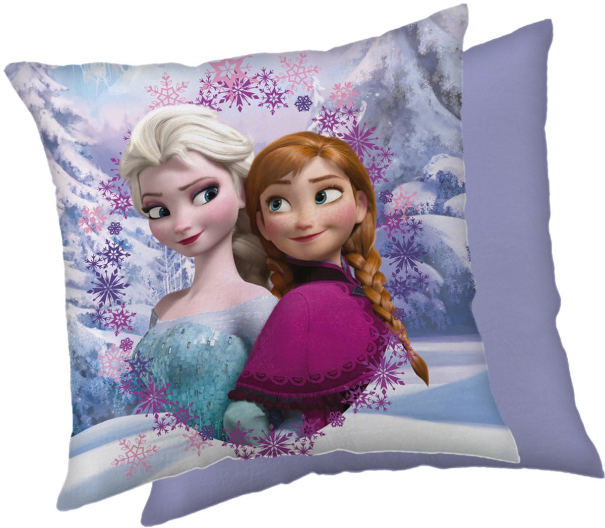Jerry Fabrics s.r.o. Disney Frozen Frame fluwelen kussenhoes 40x40 cm Multicolor