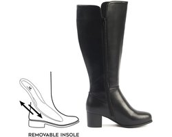 XL laarzen met wijde schacht - model Pomelo