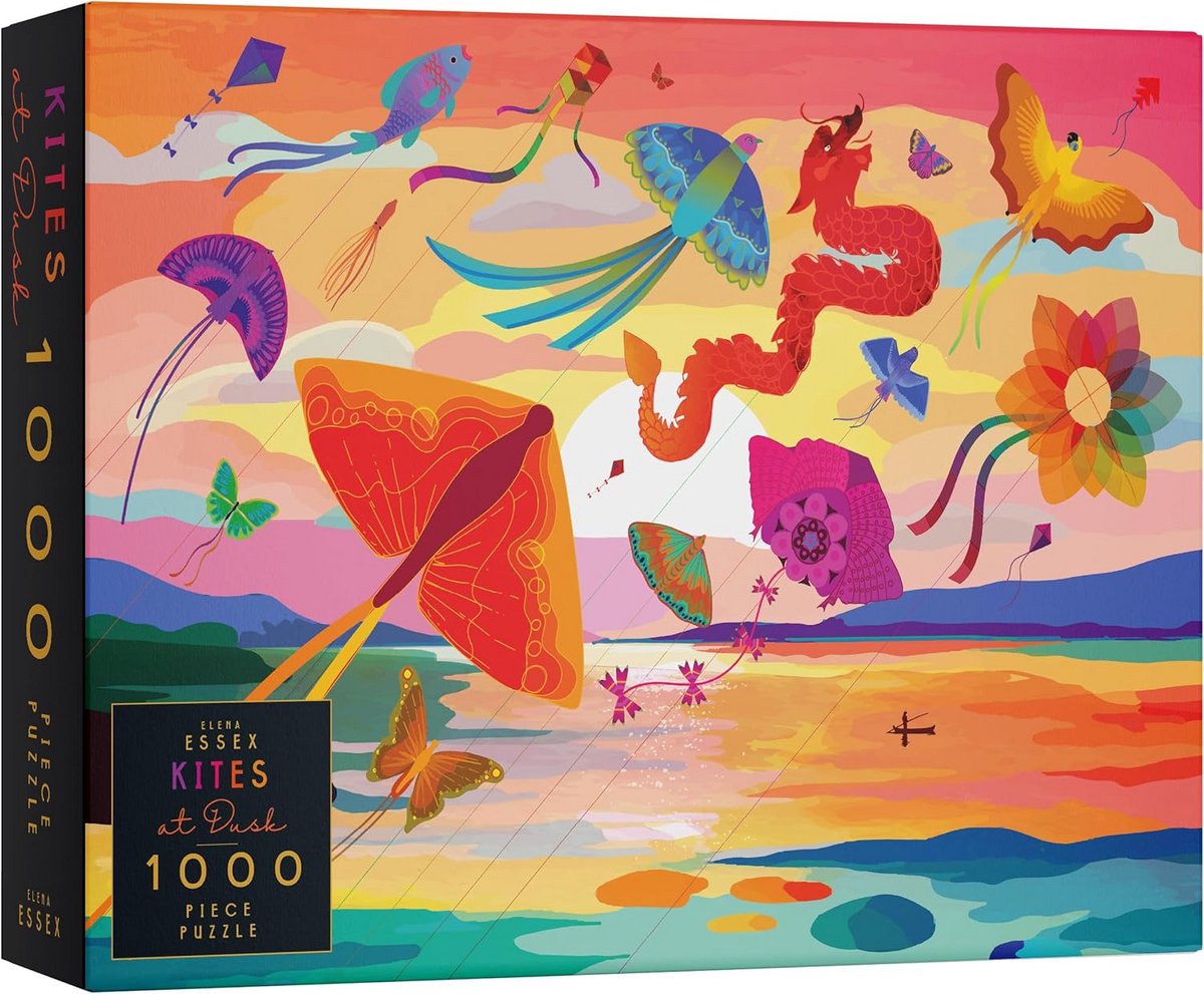 Puzzel voor Volwassenen 1000 Stukjes - Kleurrijk Zonsondergang Landschap