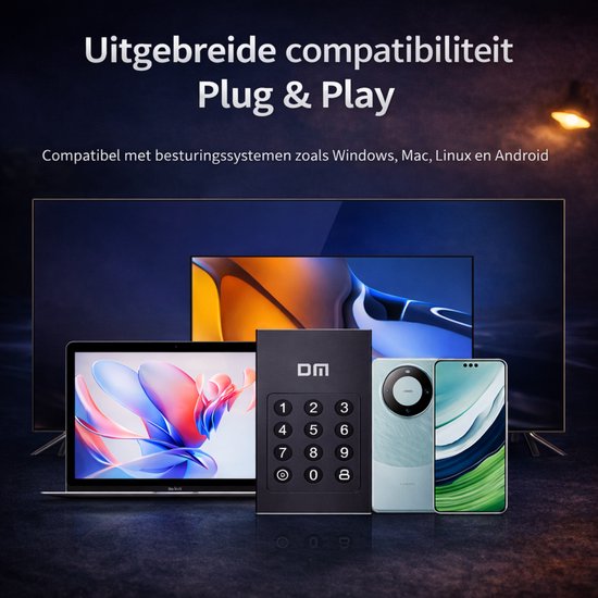Perfect Speed Externe schijf 256GB - Pincode beveiliging - USB-C - 520MB/s van Merkloos — afbeelding 4