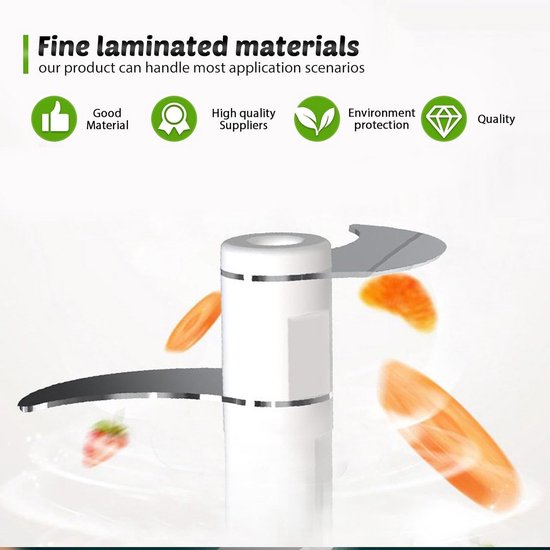 keukenhakselaar, 300 ml, met USB-aansluiting, multihakmolen, mini-uiensnijder, elektrische knoflookhakker voor groenten, fruit, uien — afbeelding 2