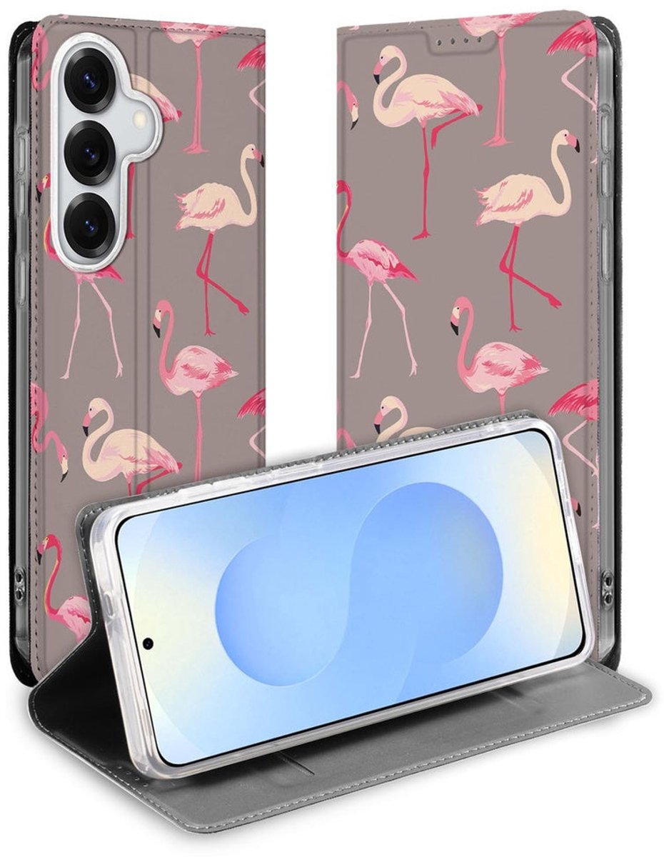 Samsung Galaxy S26 Plus Smart Cover Hoesje Flamingo