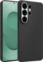 Ceezs Siliconen Hoesje - Geschikt voor Samsung Galaxy S26 Ultra - Backcover - Zwart