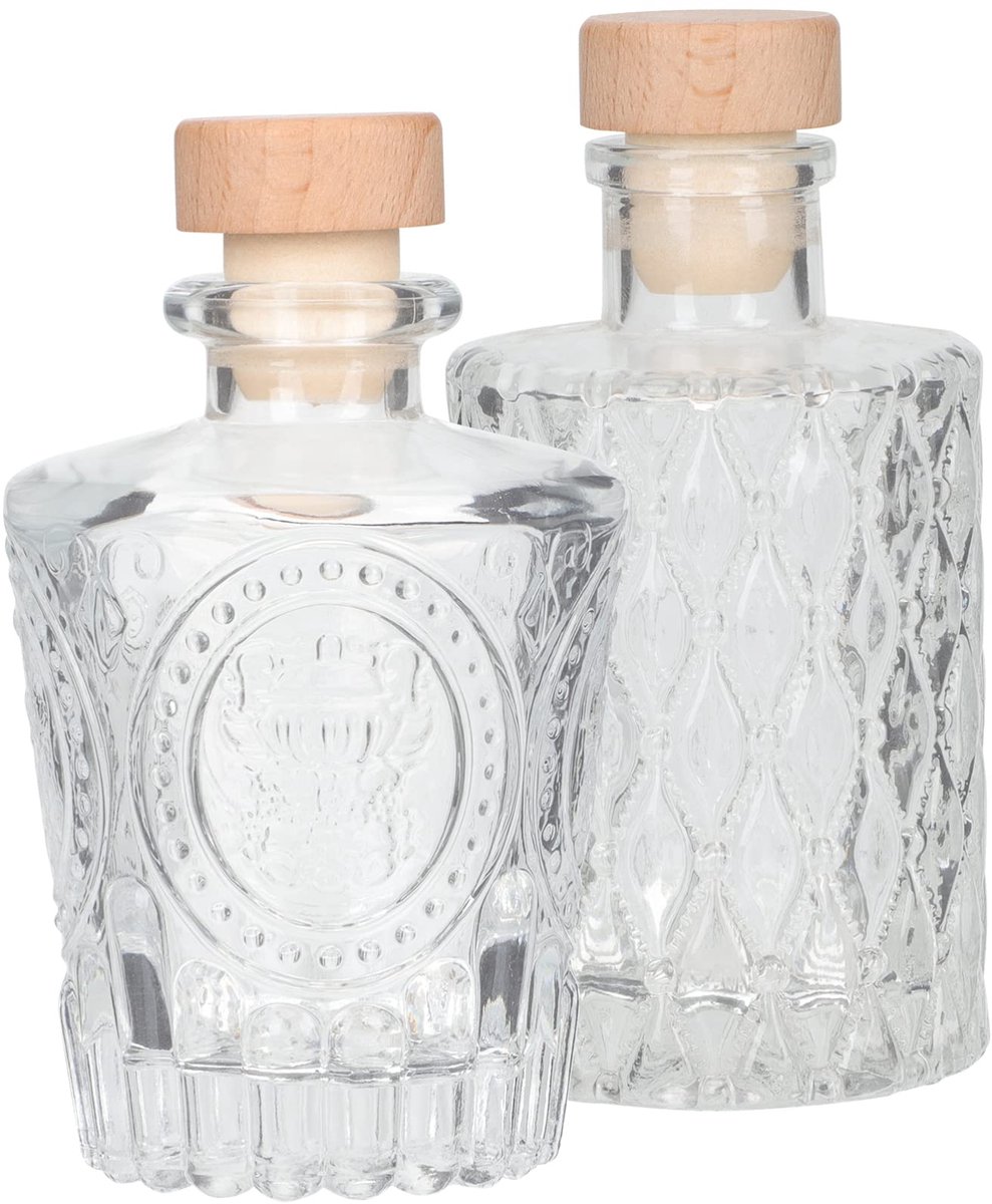 Whisky Decanteerder - Set van 2 Glazen Flessen - Transparante Luchtdichte Waterfles