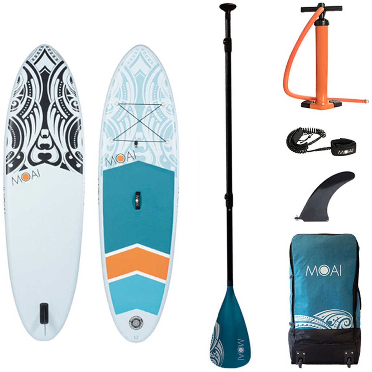 MOAI 9'5 package , US Finbox, Fiberglass