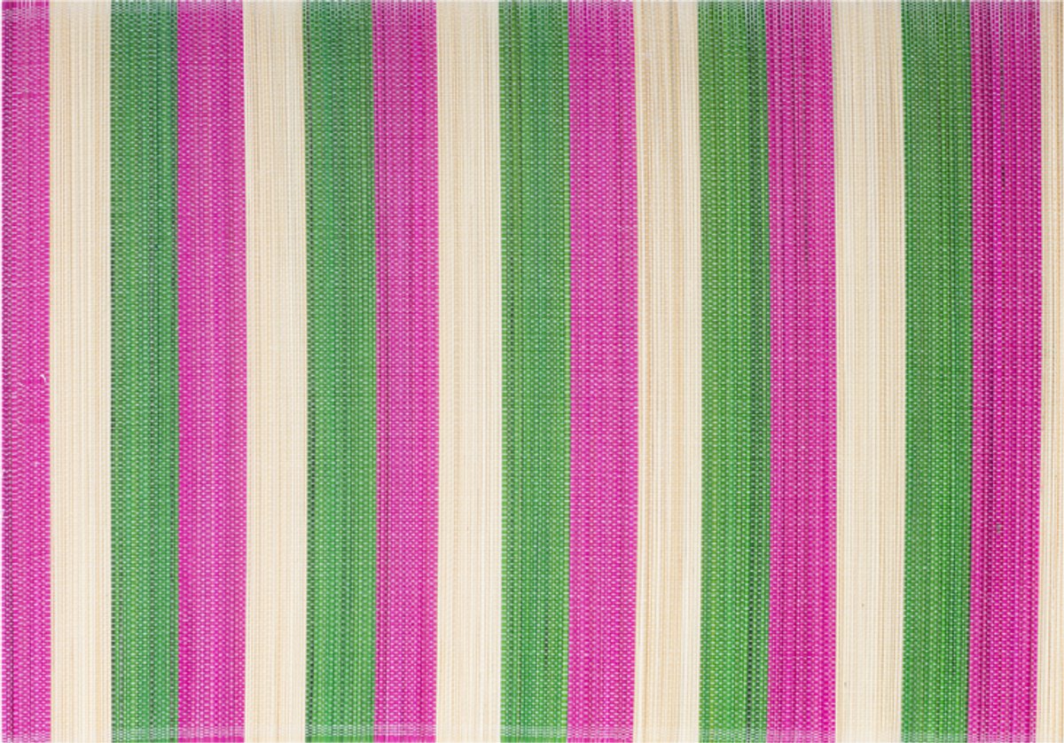 Kitsch Kitchen placemat bamboe groen/paars