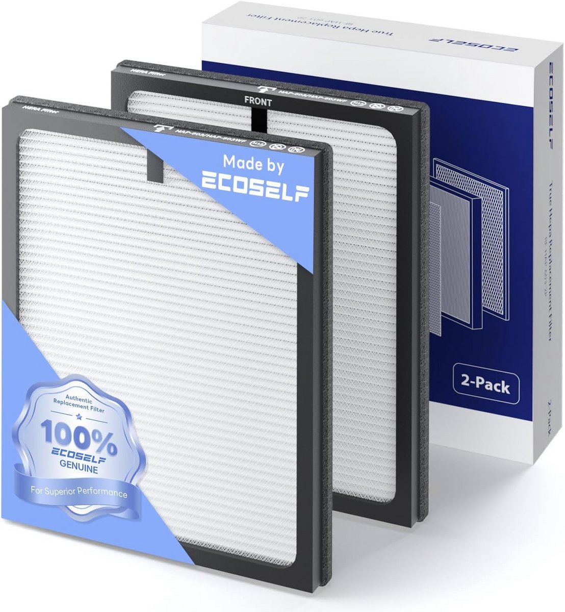 Luchtreiniger Stof Vervangingsfilter 2 Stuks Wit