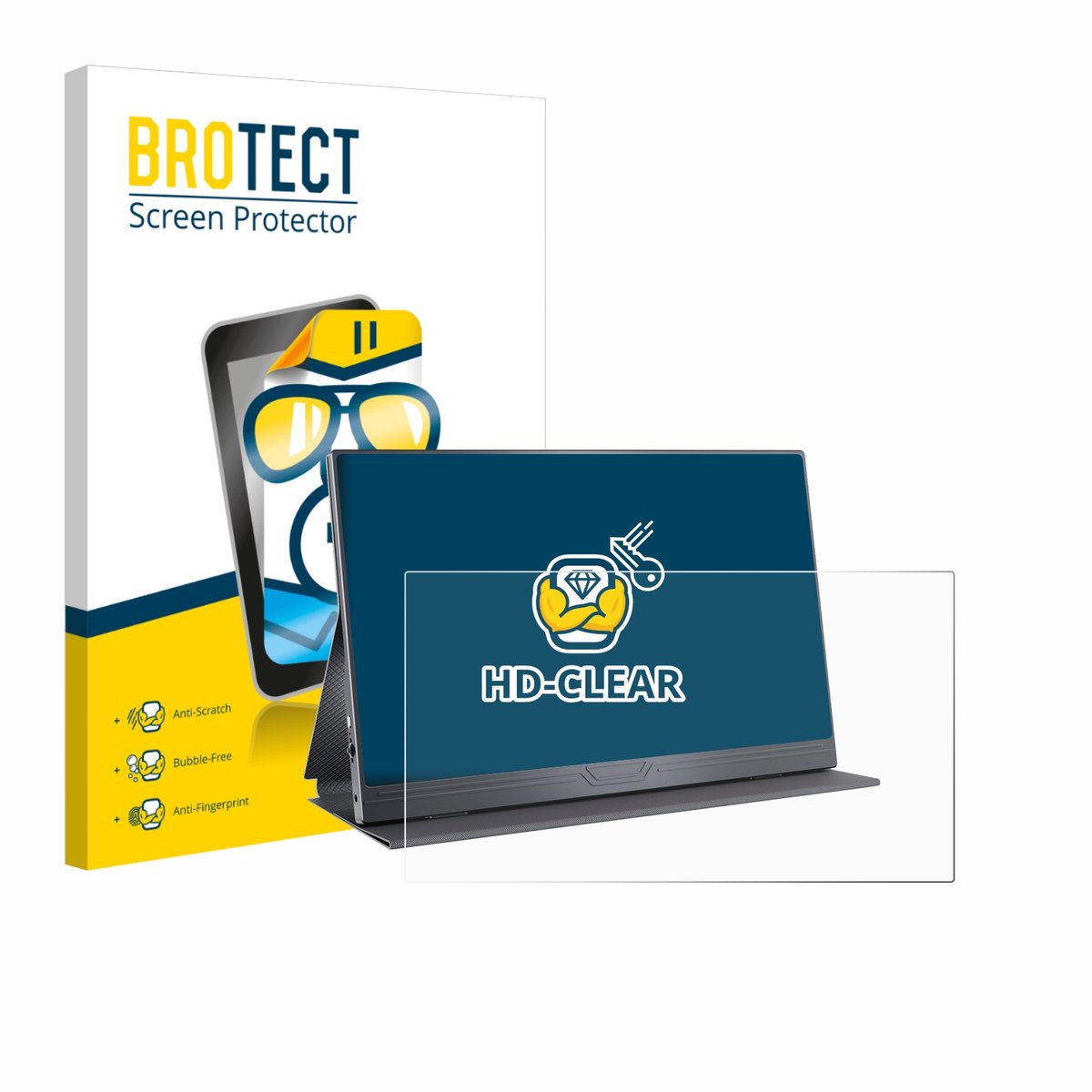 BROTECT - Screenprotector voor CUIUIC GS156B2 - Folie Beschermfolie transparant