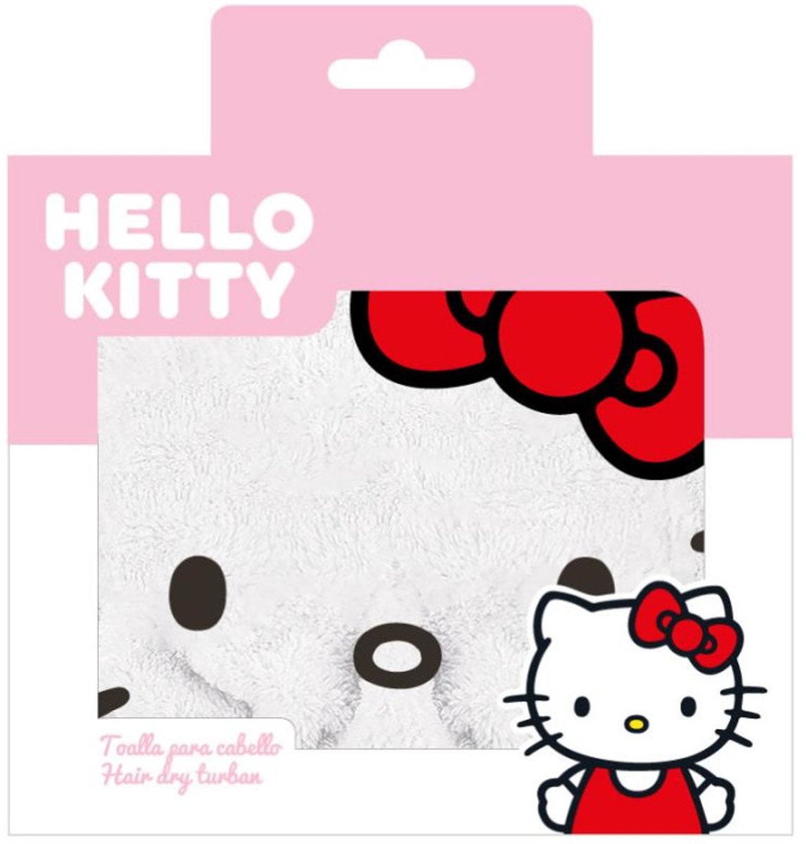 Hello Kitty Haarhanddoek – Hair Dry Turban – Sneldrogende Handdoek – Officieel Sanrio