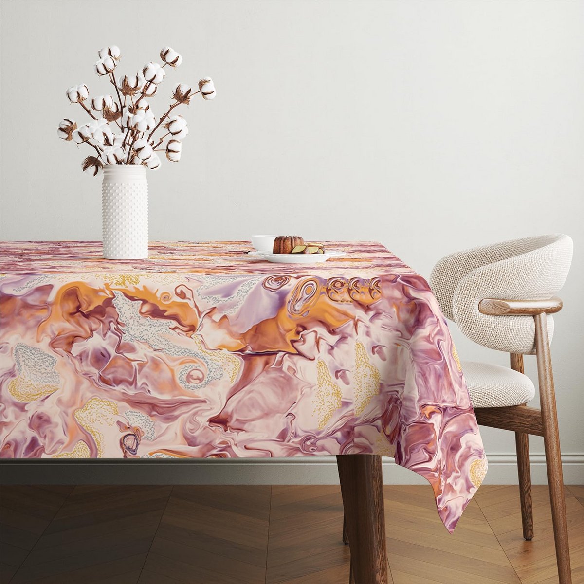 Rood Tafelkleed Wasdoek 240x140 cm - Waterdicht & Vlekbestendig Tafelzeil