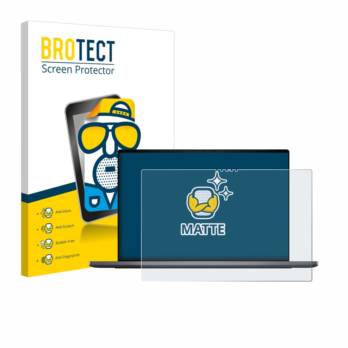 BROTECT - Screenprotector voor Dell XPS 16 DA16260 - Folie Beschermfolie matte