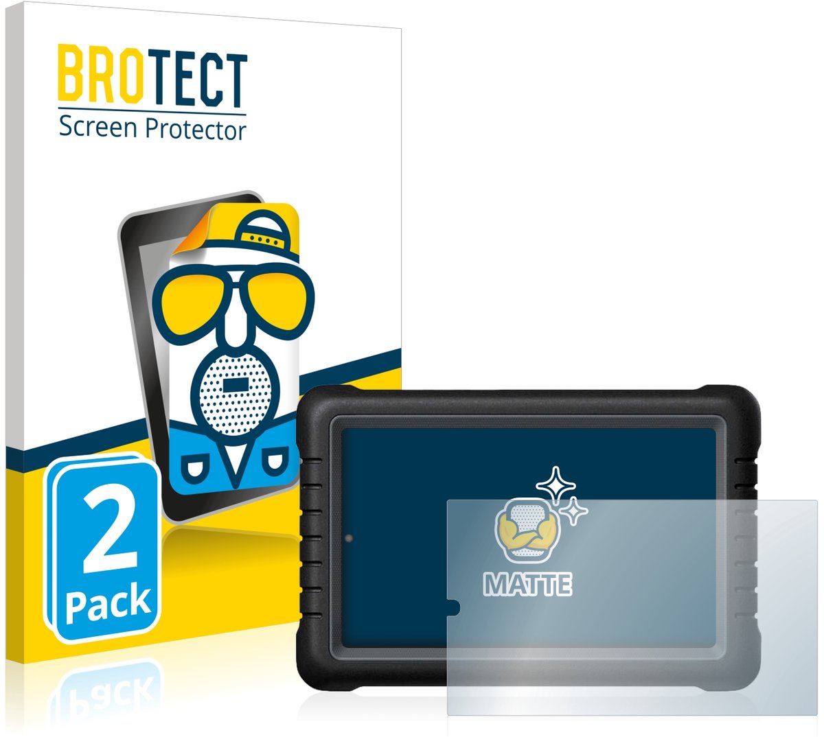 BROTECT - Screenprotector voor Launch X-431 PROS V 8" - Folie Beschermfolie matte 2 Stuks