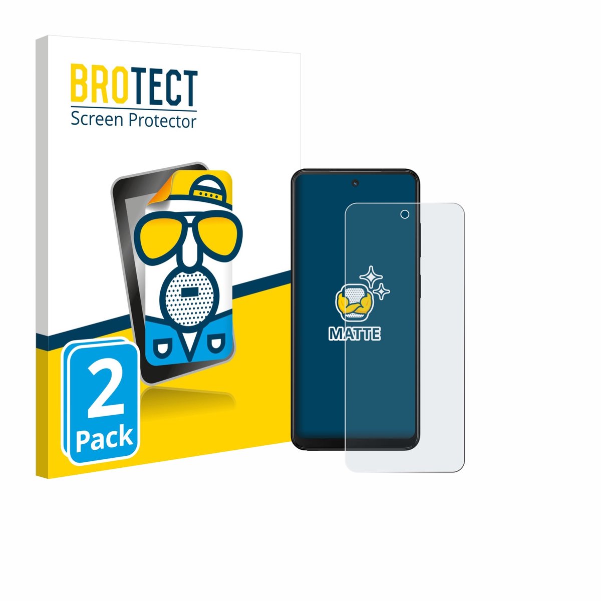 BROTECT - Screenprotector voor Xplora HMD Fusion X1 - Folie Beschermfolie matte 2 Stuks