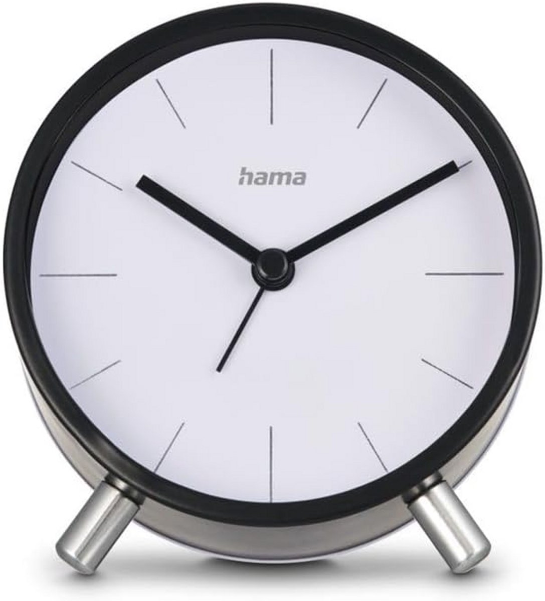 Stille Analoge Wekker met Automatische Tijdinstelling en Snooze