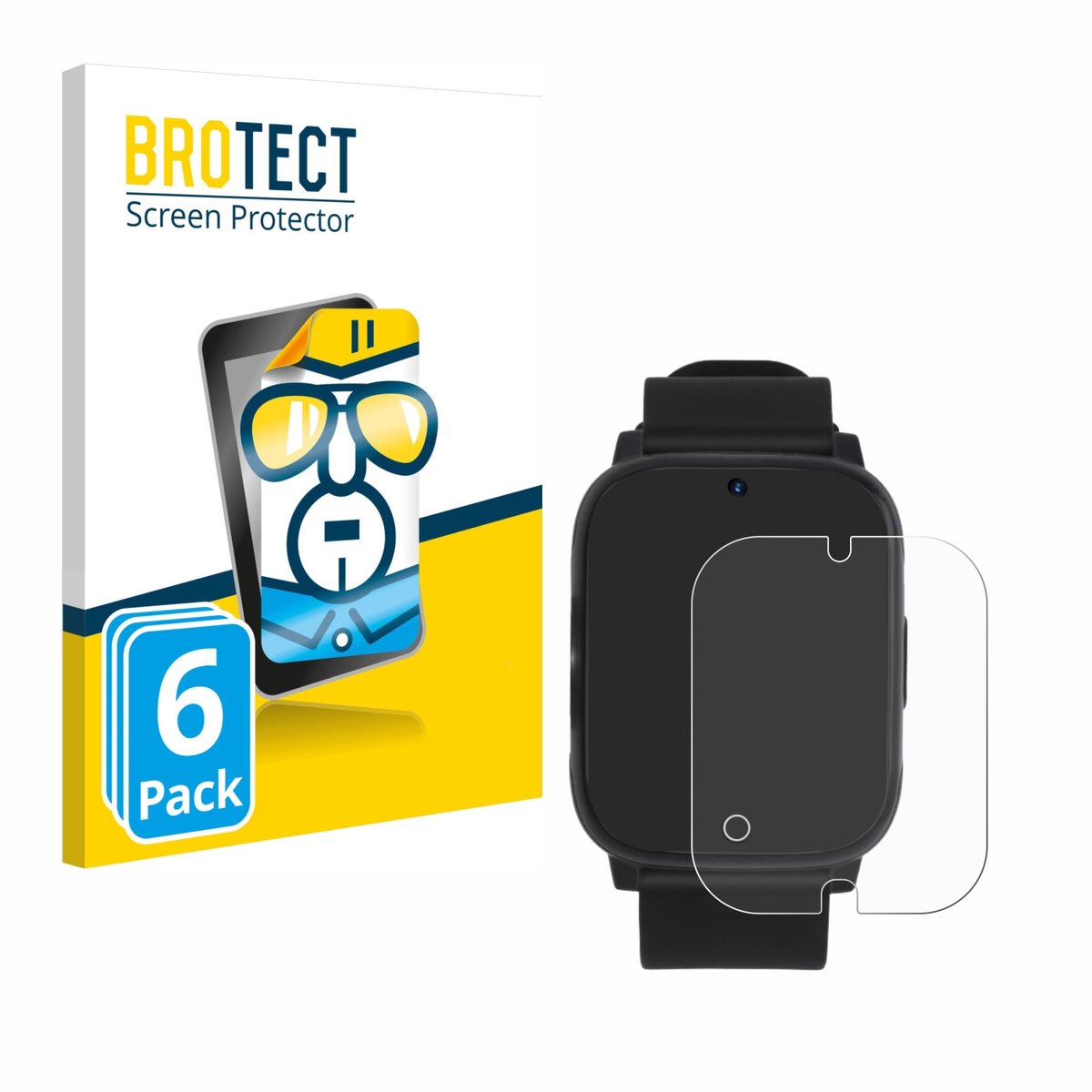 BROTECT - Screenprotector voor NikuTRAX NC83S - Folie Beschermfolie transparant 6 Stuks