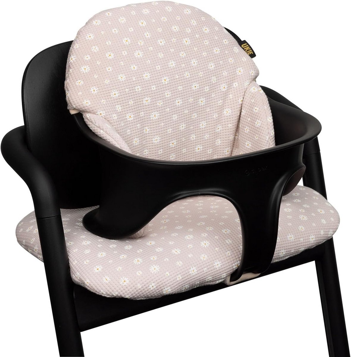 Comfortabele 3-delige Zitverkleiner voor Hoge Kinderstoel (Roze Bloemen)