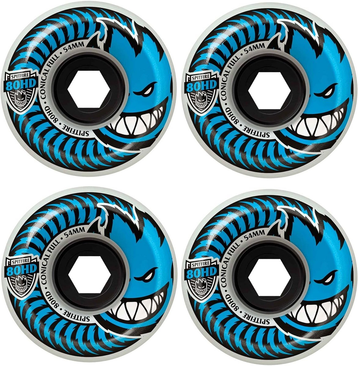Zachte Skateboard Wielen 58mm 80HD Conisch Helder