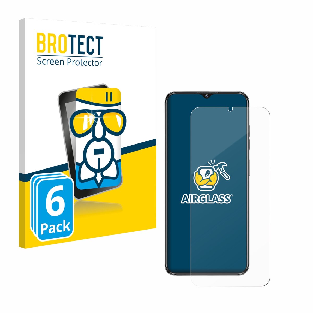 Screenprotector 6 Stuks voor Oukitel C1 Pro Beschermglas transparant