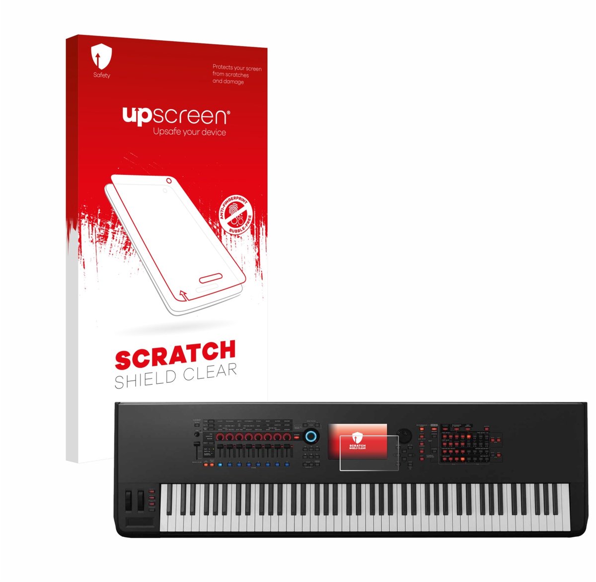 upscreen - Screenprotector voor Yamaha Montage 8 - Folie Beschermfolie transparant