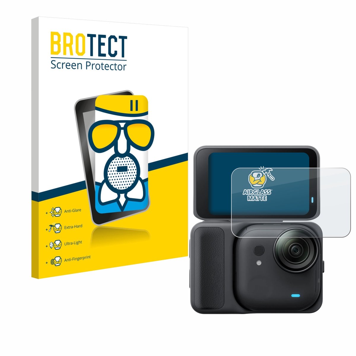 BROTECT - Screenprotector voor Insta360 Go Ultra - Folie Beschermfolie Beschermglas matte