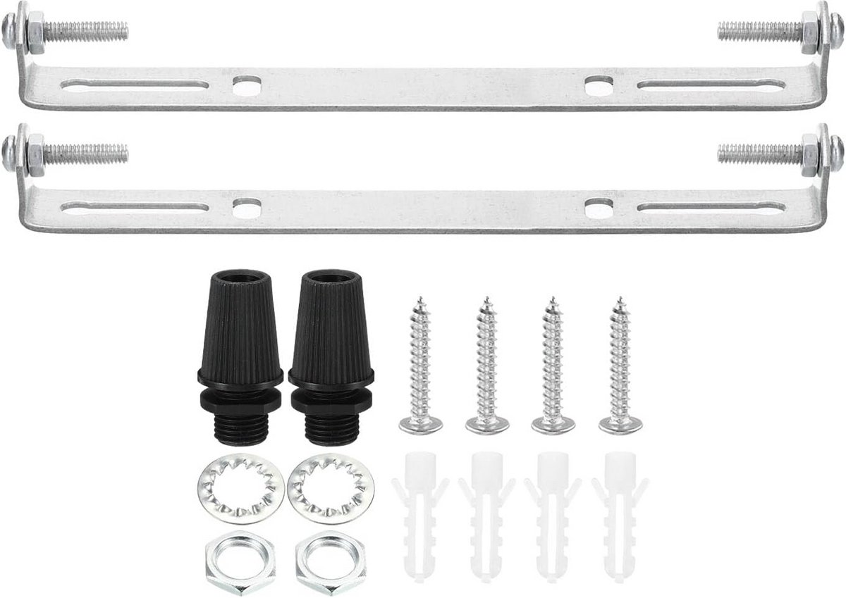 2x Plafondmontagebeugel Set voor Hanglampen en Wandlampen - Inclusief Schroeven