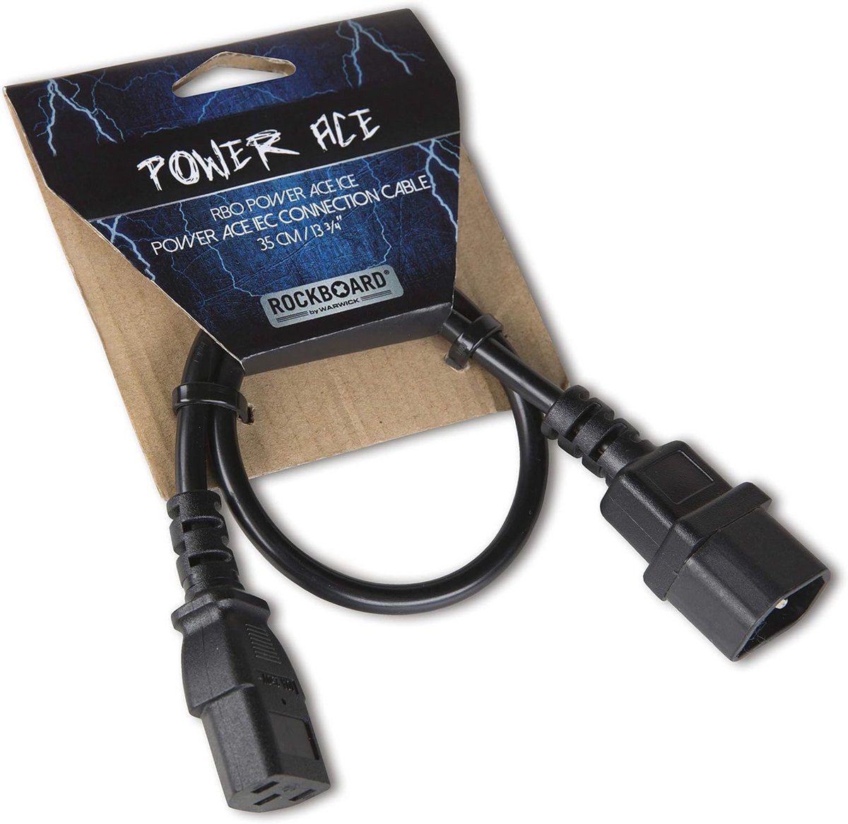IEC Spanningskabel Connector Kabel Mannelijk naar Vrouwelijk 35 cm