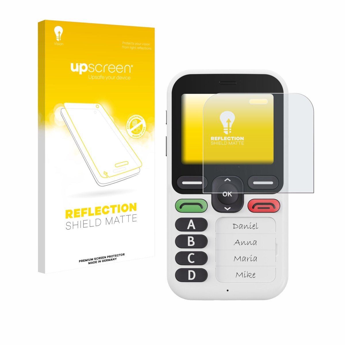 upscreen - Screenprotector voor Doro Leva X10 - Folie Beschermfolie anti glare matte