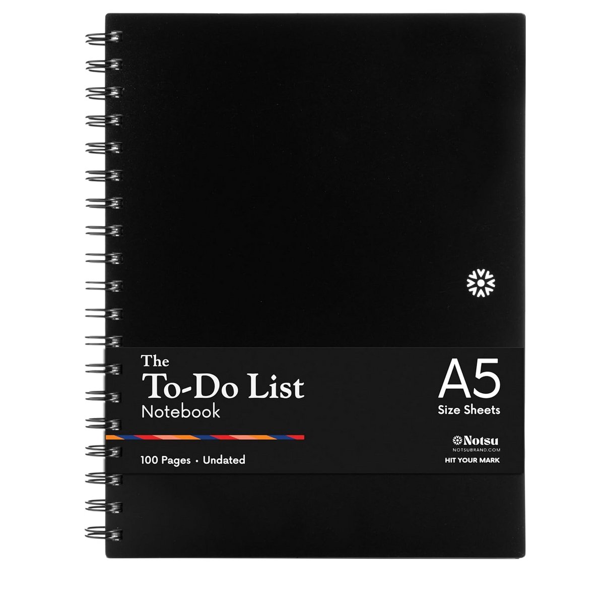 A5 To Do Lijst Notitieboek met Checklist, Puntjesraster en Notities - 100 Ongedateerde Pagina's, Dik Papier 120g/m²