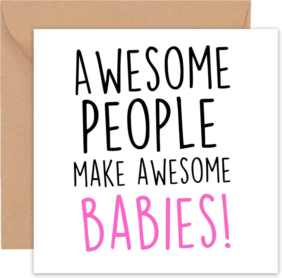 Gefeliciteerd Kaart voor Nieuwe Baby en Babyshower - Voor Aanstaande Ouders