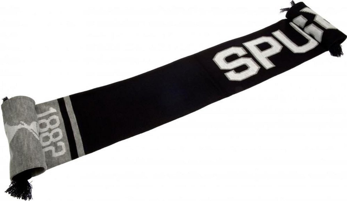 Voetbal Sjaal Marineblauw Grijs Jacquard Gebreid met Club Embleem