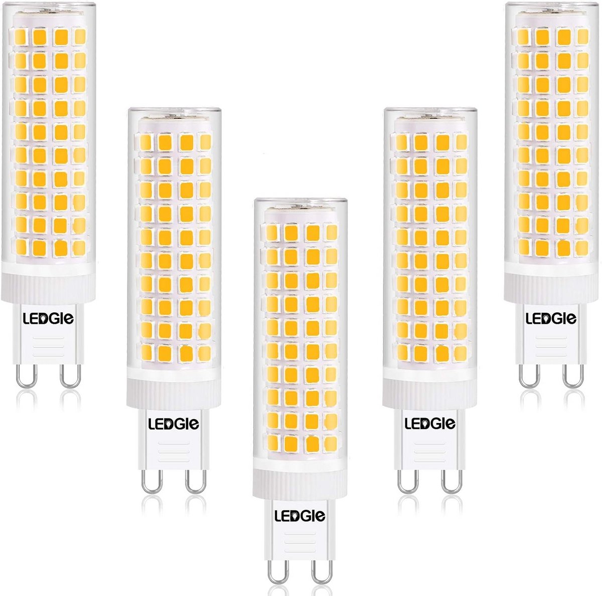 G9 LED Lamp Warm Wit 12W - 1100 Lumen - 3000K - 360 Graden - Set van 5