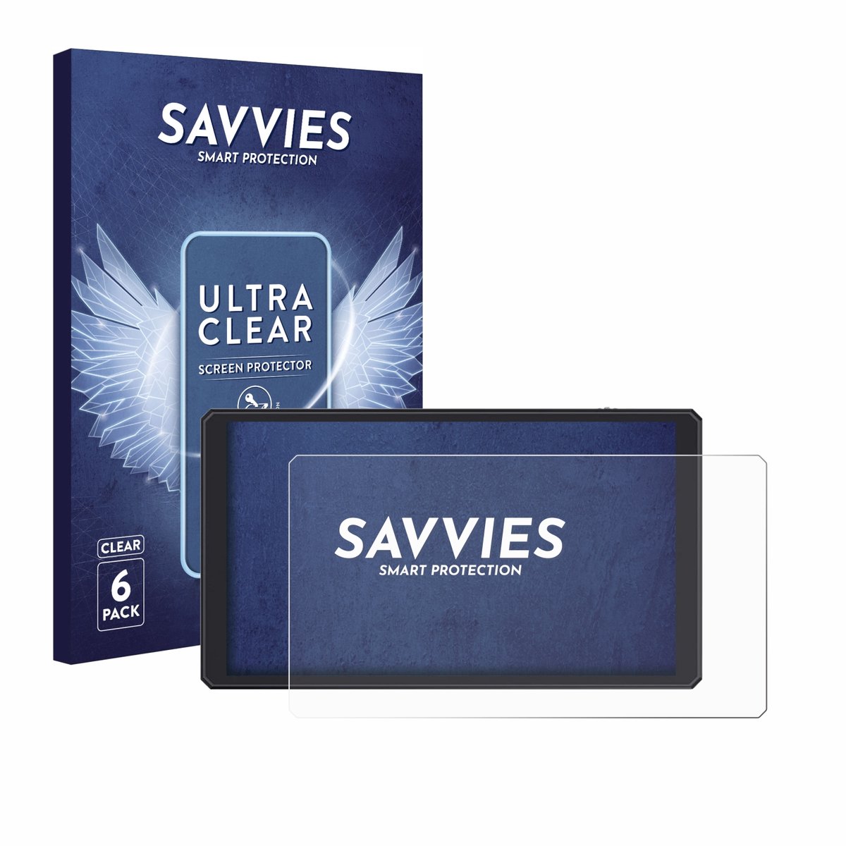 Savvies - Screenprotector voor Feelworld CUT6 6" - Folie Beschermfolie transparant 6 Stuks
