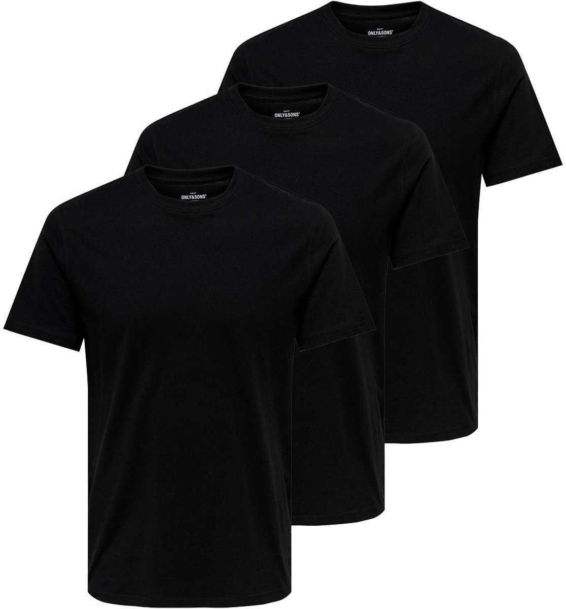 Only & Sons Heren t-shirt 3 pack MAX