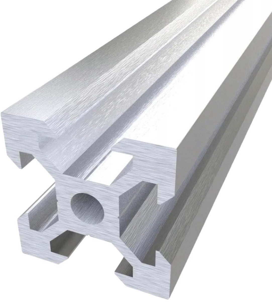 Aluminium Profiel 20x20 V-Groef Zilver (2020) voor CNC, 3D-printer en Lineaire Systemen