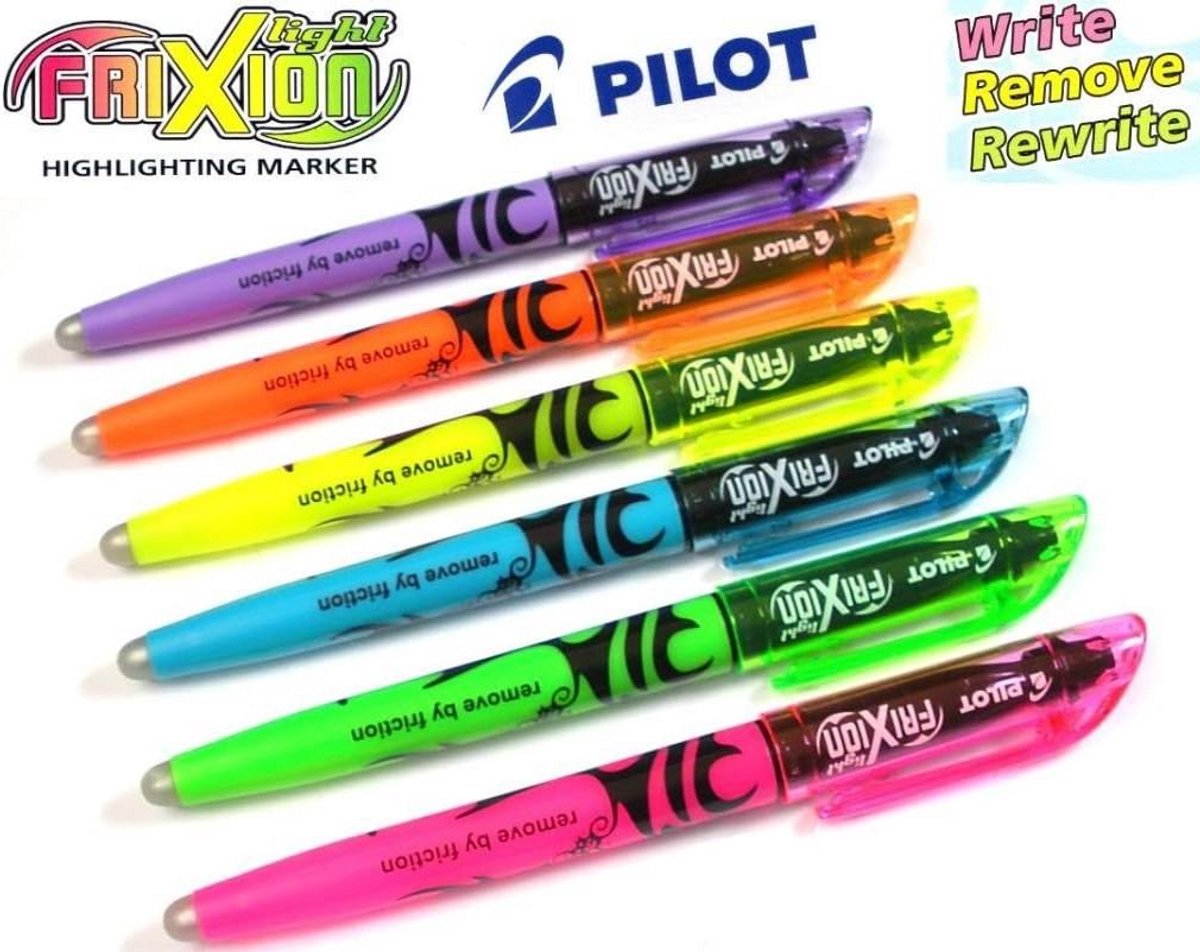 Pilot FriXion Markeerstiften Pastelkleuren 6 stuks