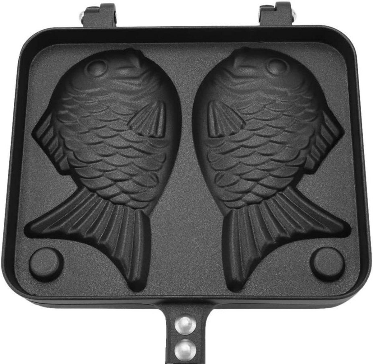 Wafelijzer voor Taiyaki Wafels in Visvorm - 2 Antikleefmallen - Compact en Handig voor Thuis — cadeau in Kookcadeaus - foto 5