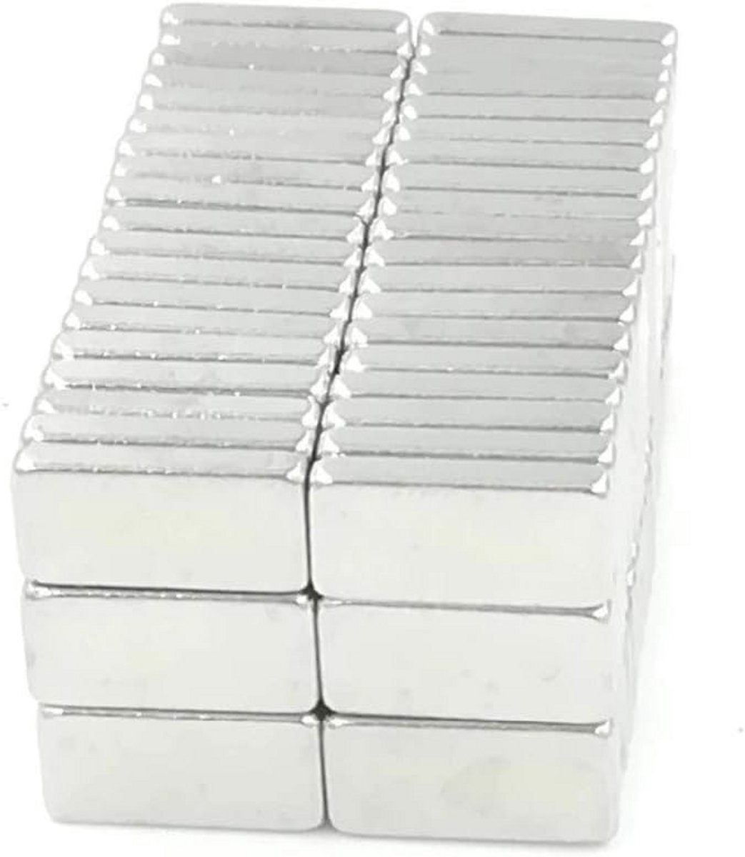 Neodymium Magneet N50 7x4x2mm Blok 5 Stuks – Sterke Kubus Magnet voor Whiteboard, Koelkast, Gereedschap en DIY