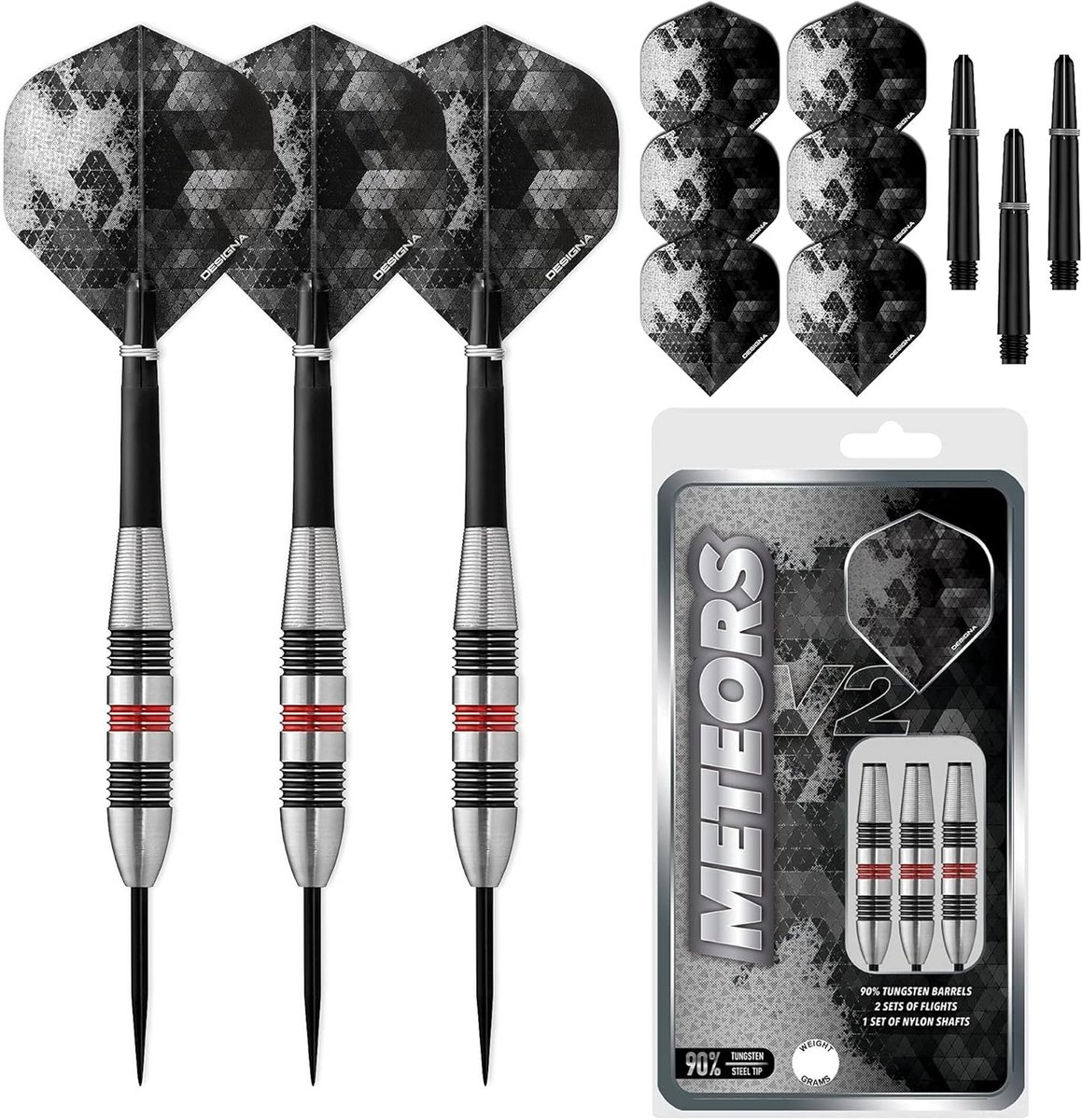 90% Tungsten Steel Tip Dartpijlen Set Professioneel 38g