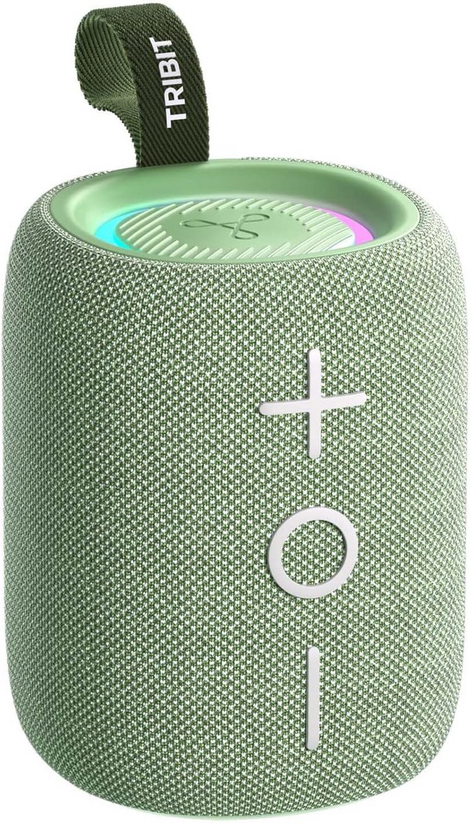 Draagbare Bluetooth Speaker 12W, 360° Ruimtegeluid, 12 Uur, IPX7 Waterdicht, RGB Verlichting