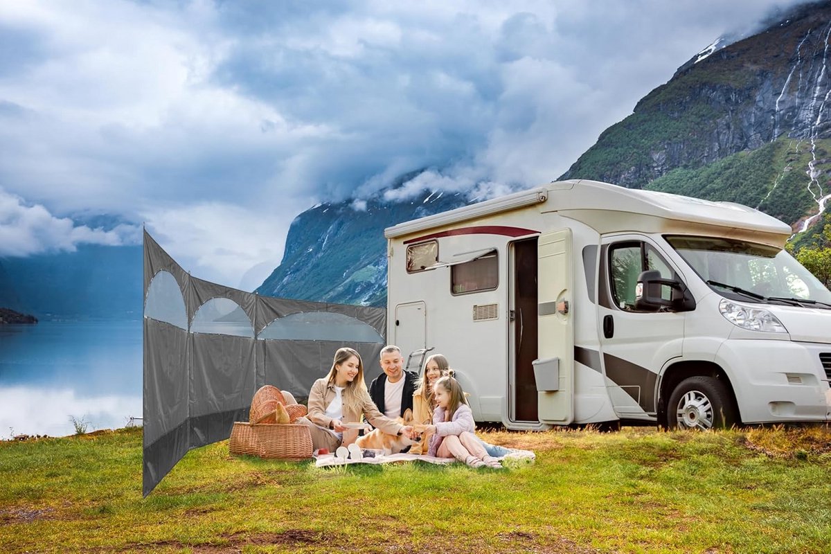 Vouwwand Hagescherm voor Camping en Tuin 500x150cm