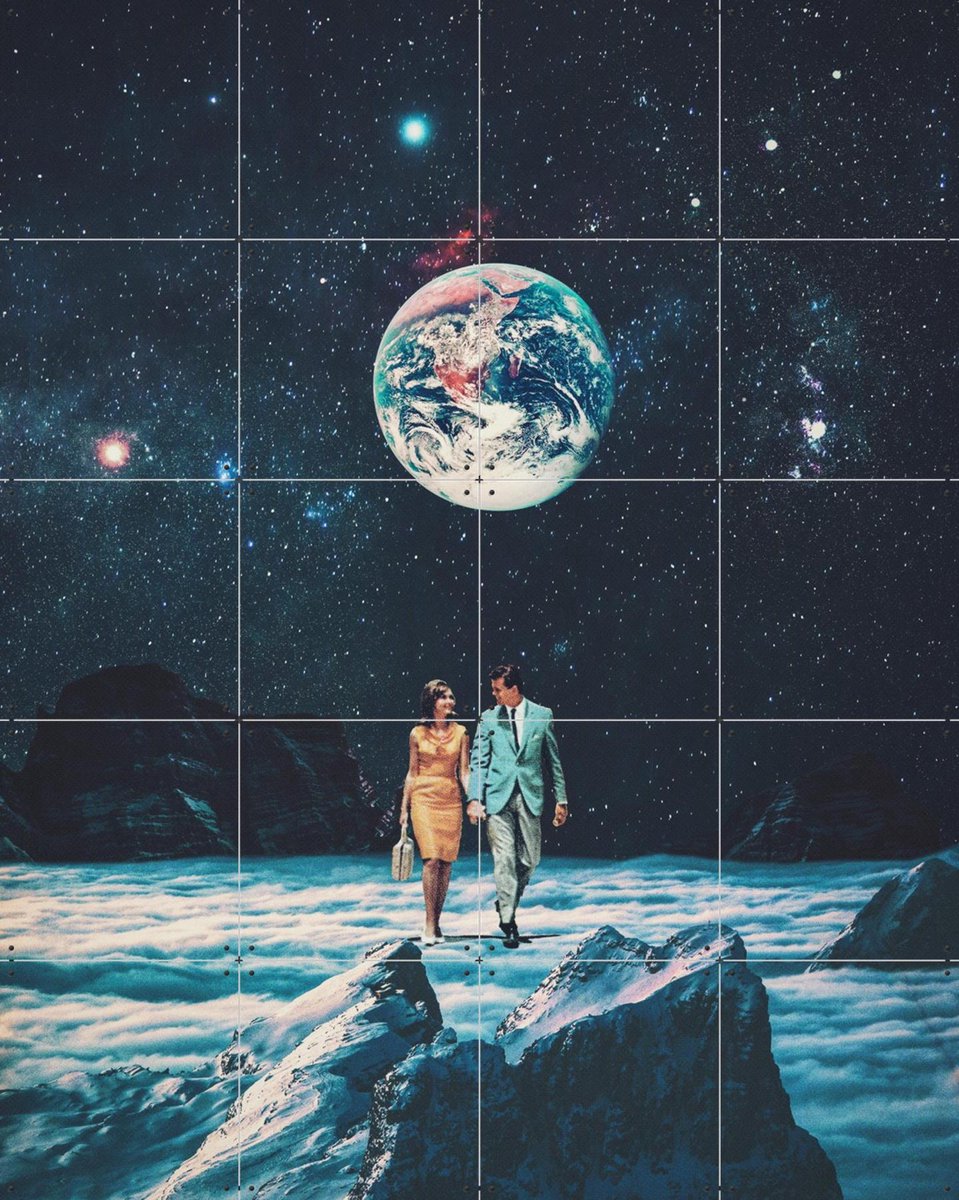 IXXI I promise you will be back soon, Frank Moth - 80 x 100 cm - Gratis ophangtool - Grote wanddecoratie en posters - Collage, Digitale Kunst