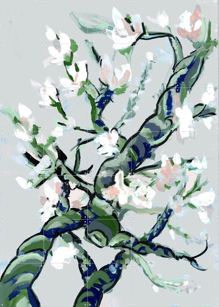 IXXI Almond Blossom I, Green Barn Studio & Van Gogh 21st Century - 100 x 140 cm - Gratis ophangtool - Grote wanddecoratie en posters - Impressionisme