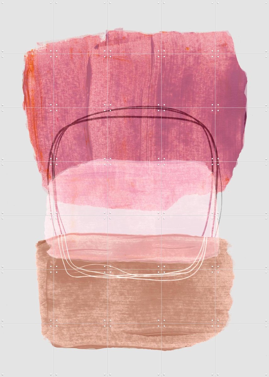 IXXI Abstract Brush Strokes 52, Mareike Böhmer - 100 x 140 cm - Gratis ophangtool - Grote wanddecoratie en posters - Kwaststreken, Line art, Abstract