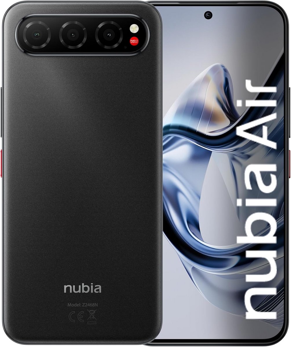 Krachtige Android Smartphone 8GB RAM 256GB Opslag 120Hz AMOLED Display Slank Zwart