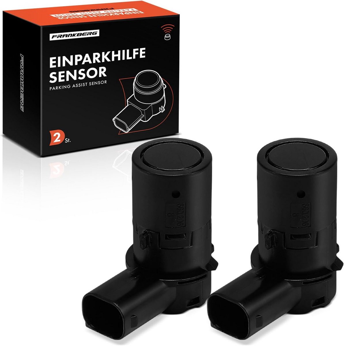 Parkeersensoren Set - Parkeerhulp PDC - Veilig Parkeren - Ultrasone Sensor - 9 x 8 x 4.5 cm - Zwart