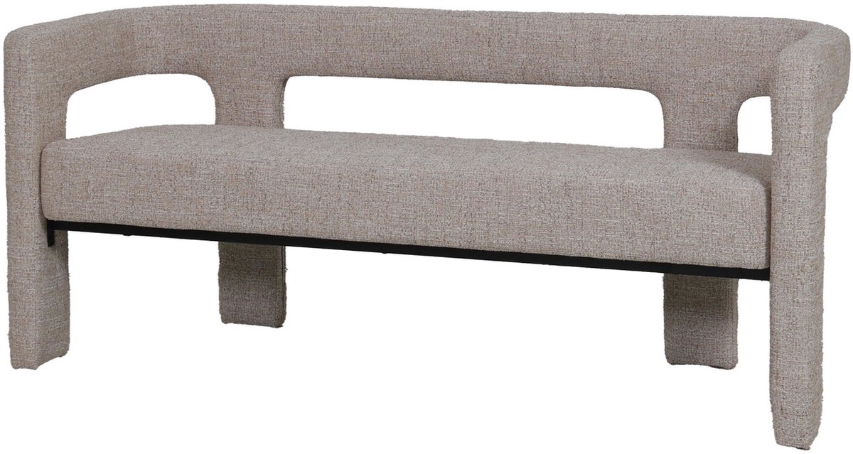 DÉJA Living Eetkamerbank Seto - Beige Stof - 160x54x68cm