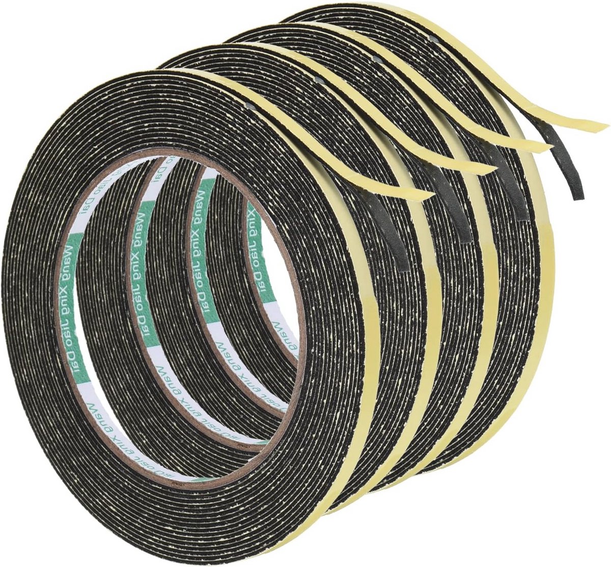 Zelfklevende Schuimrubber Afdichtstrip 5mm Breed 1mm Dik voor Deuren en Ramen