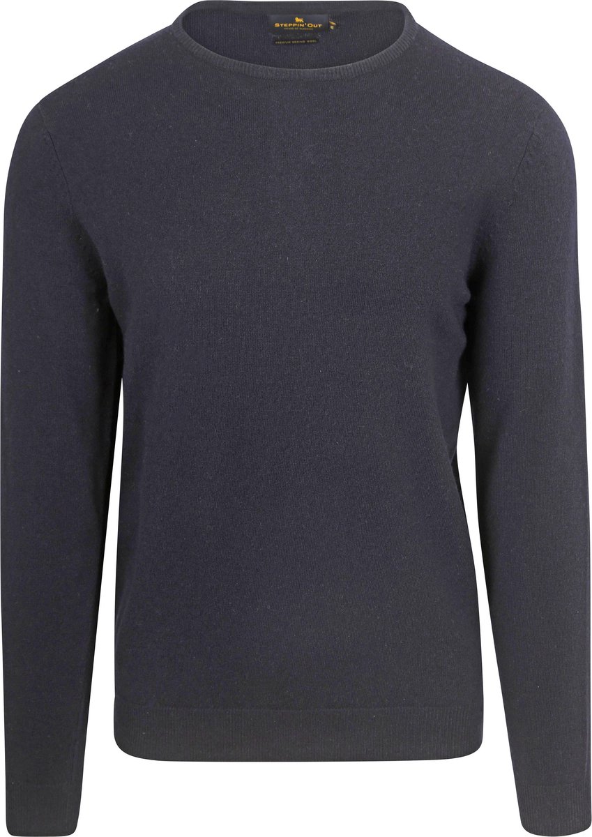 Steppin' Out Trui Merinowol Navy - Maat XXL - Heren - Pullovers